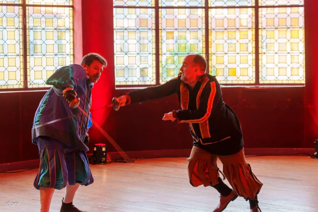 Combat d'épée entre Mercutio et Tybalt à l'Opéra de Nice