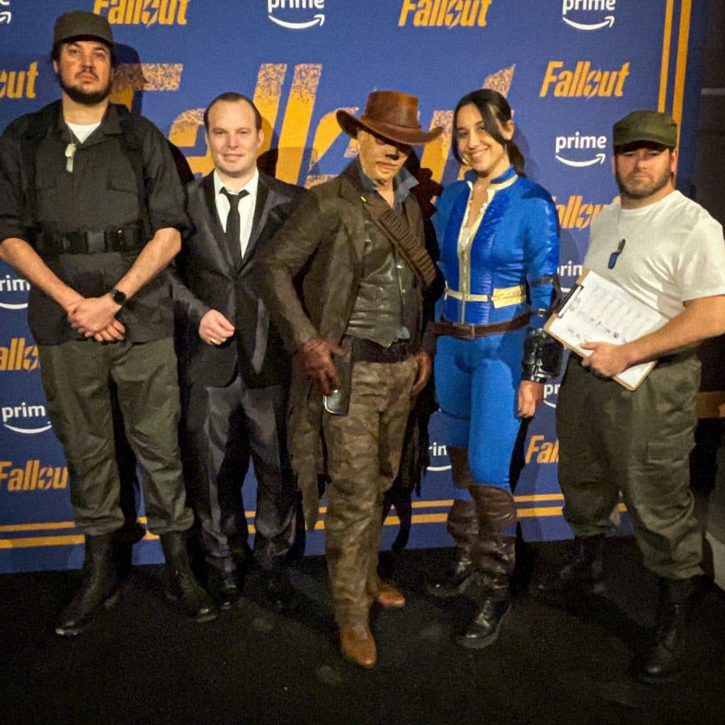 L'équipe de l'immersion Fallout au Yoyo, Palais de Tokoyo à Paris pour Prime Vidéo France