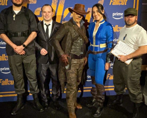 L'équipe de l'immersion Fallout au Yoyo, Palais de Tokoyo à Paris pour Prime Vidéo France