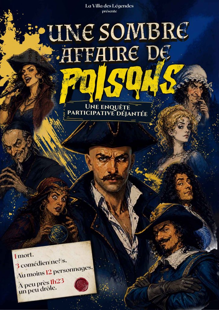l'affiche du spectacle avec des personnages loufoques